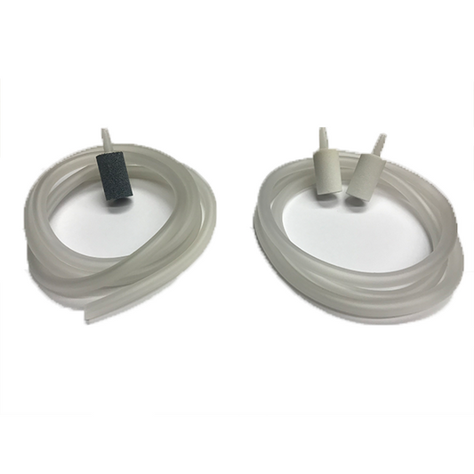 Aqua-6 Ozone Resistant Oblong Diffuser Stone and Tubing Set--2 White and 1 Gray Stone