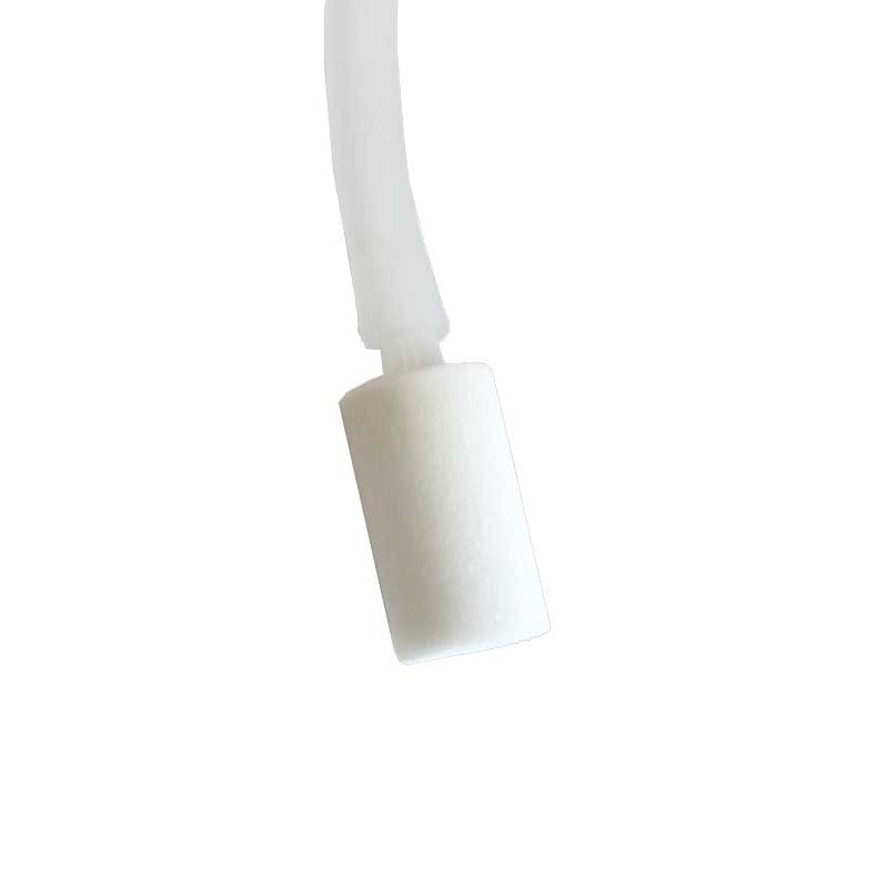 1" Ozone Resistant Oblong White Diffuser Stone (Aqua-Series) attached to silicone tubing