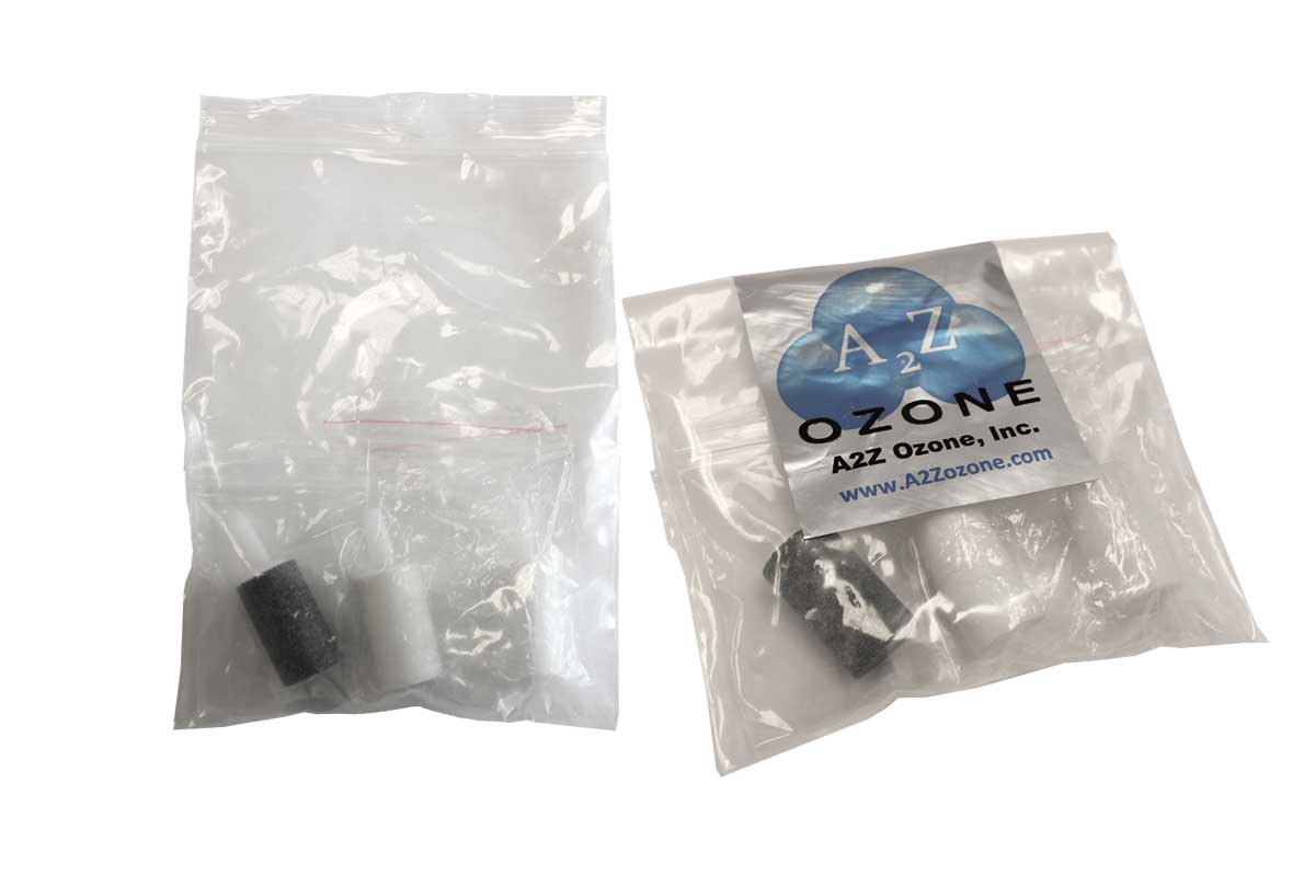 1" Ozone Resistant Oblong Diffuser Stone Set -- 2 White, with 1 Gray Stone added Free (Aqua-Series)