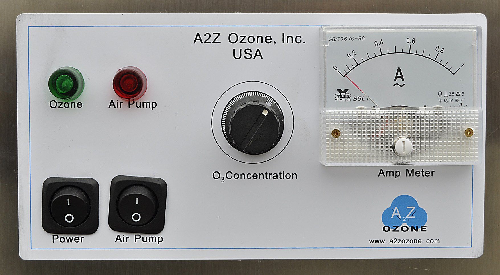 Z10 G commercial ozone generator control panel