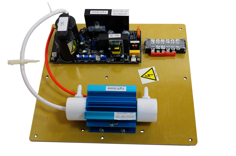 SP-3G Ozone Generator Plate, Board, Cell, and Transformer, Side View